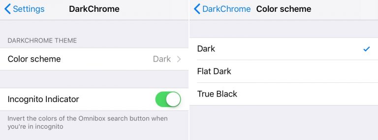 DarkChrome - đêm giao diện dark mode lên Chrome cho iOS