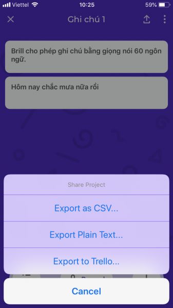Brill: Ứng dụng soạn thảo ghi chú văn bản bằng giọng nói tiếng Việt trên iOS