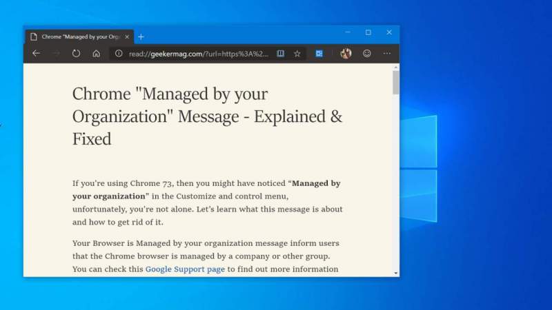 Cách bật Reading View trên Microsoft Edge Chromium