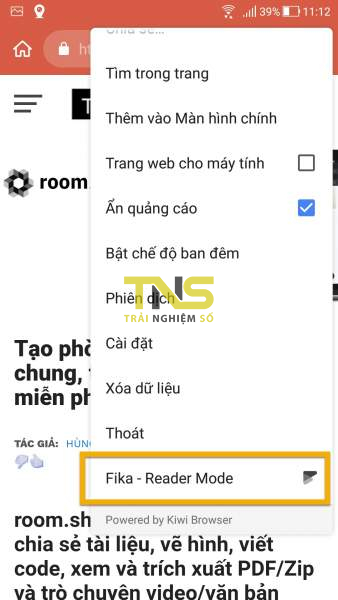 Dùng thử extension Chrome trên Kiwi Browser
