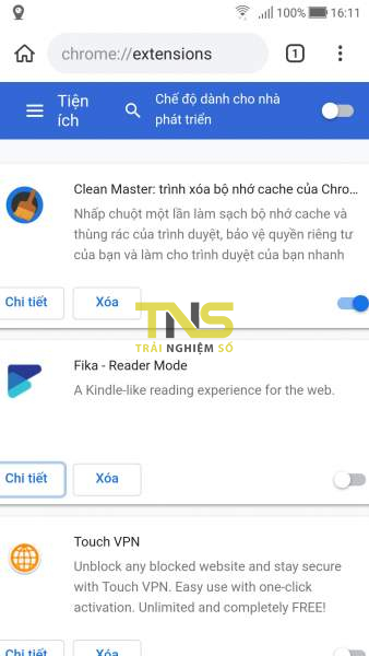 Dùng thử extension Chrome trên Kiwi Browser