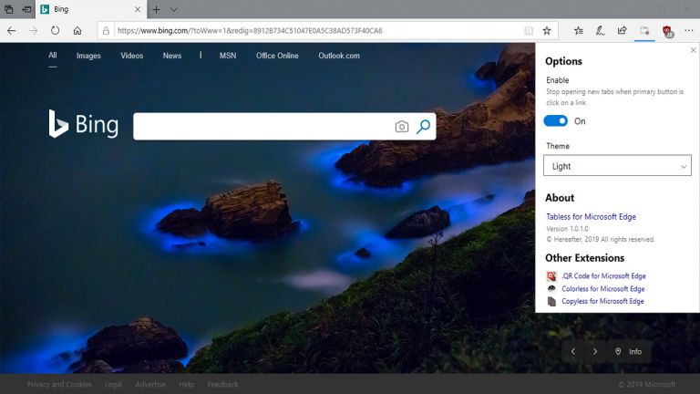 Ngăn mở tab mới trong Microsoft Edge