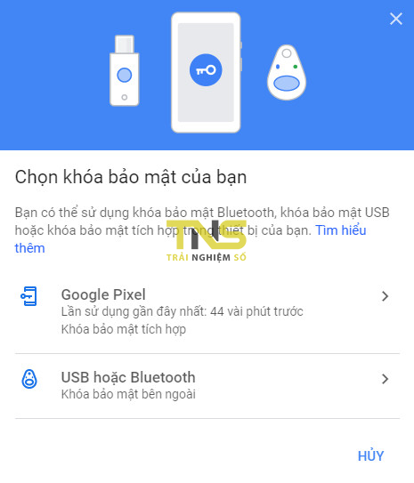 Cách dùng điện thoại Android làm khóa bảo mật cho tài khoản Google