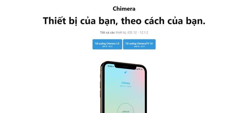 Chimera jailbreak – công cụ jailbreak iOS 12 của Electra team, hỗ trợ chip A12(X)