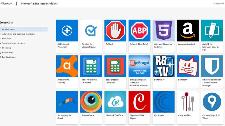 Tổng hợp các tiện ích mở rộng độc quyền cho Microsoft Edge Chromium