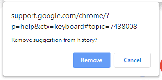 Cách xóa gợi ý khỏi thanh địa chỉ bằng chuột trên Chrome