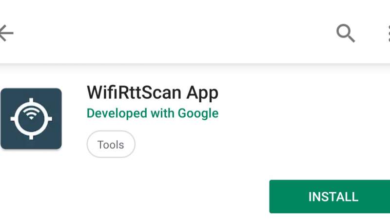 WifiRttScan: ứng dụng thử nghiệm định vị trong nhà 802.11mc