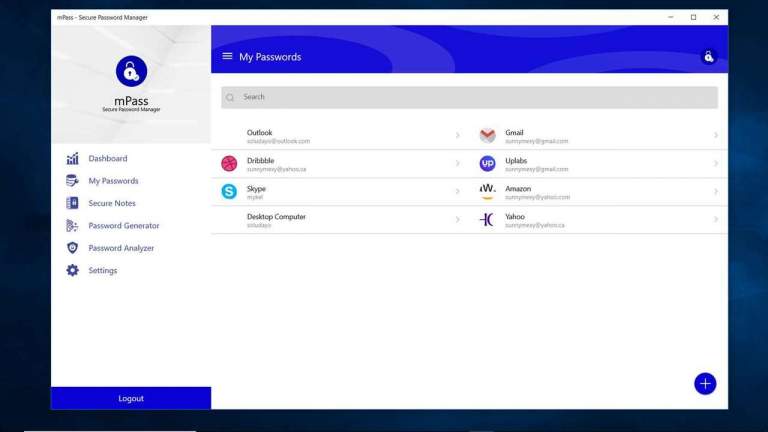 mPass: Lưu giữ mật khẩu web, ghi chú,… an toàn trên Windows 10, Android, iOS