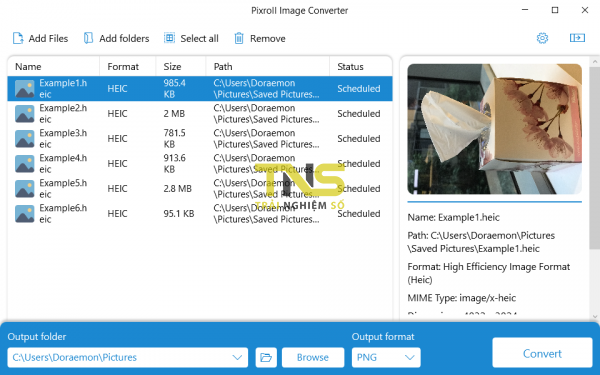 Tải ngay Pixroll Image Converter để chuyển đổi hình ảnh HEIC trên Windows 10