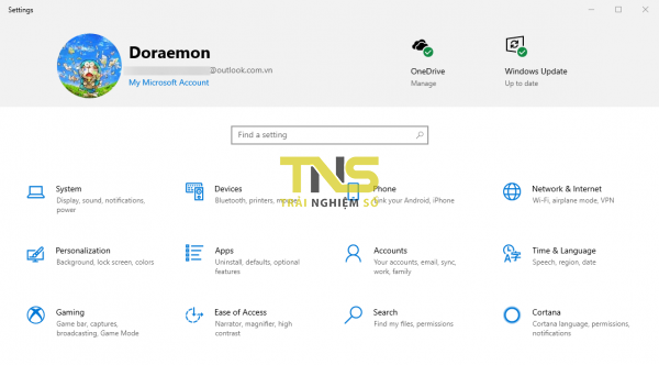 Cách bật header của Settings trên Windows 10 May 2019 Update