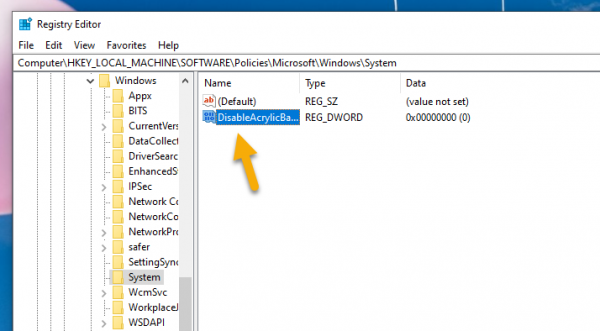 Cách tắt hiệu ứng mờ trên hình nền màn hình đăng nhập Windows 10 May 2019 Update