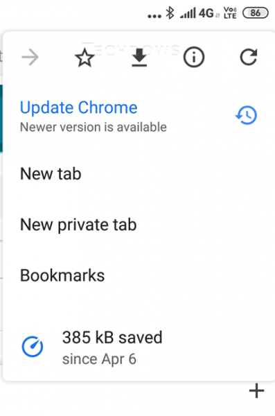 Cập nhật Chrome trên Android mà không cần truy cập Google Play Store