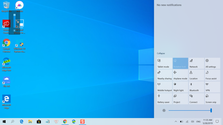 Khắc phục lỗi thanh điều chỉnh độ sáng trên Windows 10 version 1903 không hoạt động