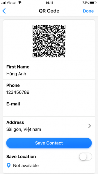 Dùng QRabber xem và tạo mã QR, mã vạch trên iPhone