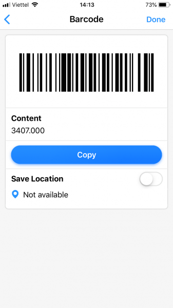 Dùng QRabber xem và tạo mã QR, mã vạch trên iPhone