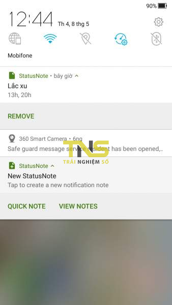 StatusNote 2: Ghi chú ngay từ màn hình thông báo Android