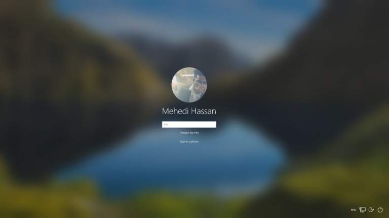 Cách tắt hiệu ứng mờ trên hình nền màn hình đăng nhập Windows 10 May 2019 Update