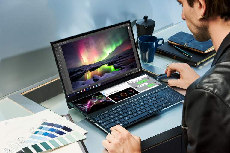 Asus Zenbook Pro Duo (UX581) với thiết kế màn hình phụ screenpad plus độc đáo