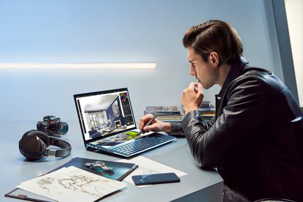 Asus Zenbook Pro Duo (UX581) với thiết kế màn hình phụ screenpad plus độc đáo