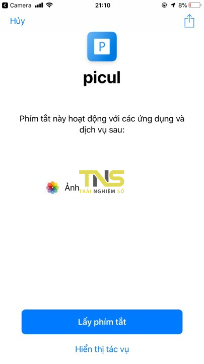 Cách lấy link ảnh chia sẻ nhanh với Siri Shortcuts