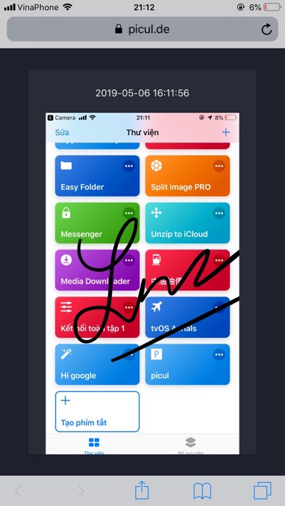 Cách lấy link ảnh chia sẻ nhanh với Siri Shortcuts