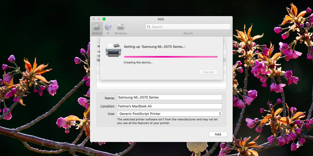 Cách cài thêm máy in trên macOS