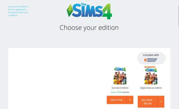 Miễn phí game The Sims 4 trên Origin