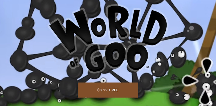 Đang miễn phí tựa game World of Goo rất hay, mời bạn tải về