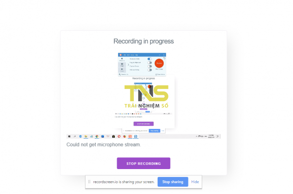 RecordScreen.io: Quay video màn hình không cần cài đặt, tài khoản