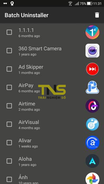 Cách gỡ hàng loạt app trên Android