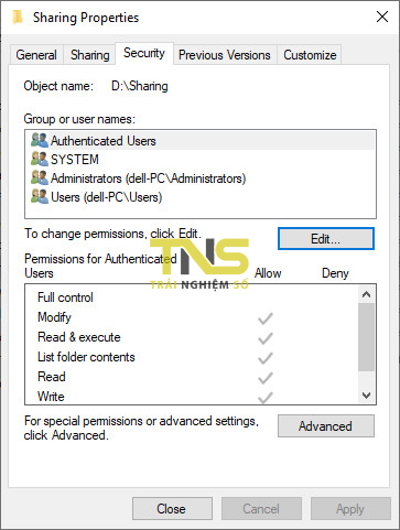 Cách share file trên Windows 10 qua giao thức SMB