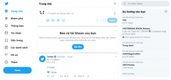 Cách giúp giao diện Twitter mới gọn gàng hơn