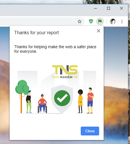 "Méc" trang web độc hại với Google Safe Browsing khi duyệt web trên Chrome