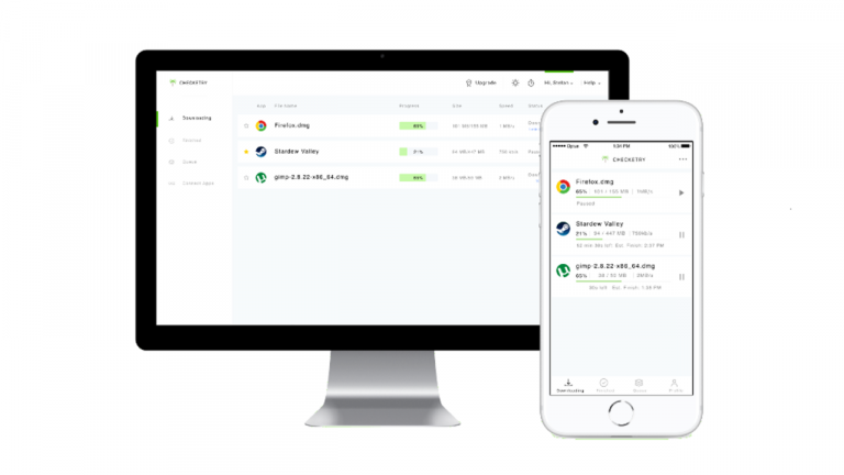 Quản lý và điều khiển tiến trình tải file trên máy tính từ iOS, Android
