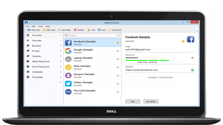 SafeInCloud Password Manager: Ứng dụng lưu trữ thông tin cá nhân đa nền tảng