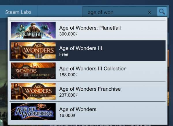 Miễn phí game Age of Wonders III trên Steam
