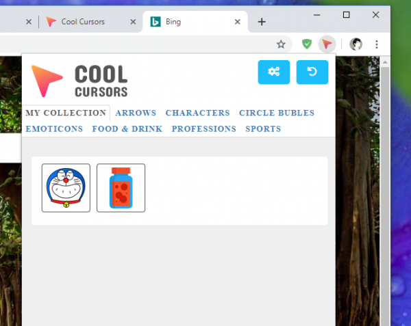 Dùng Cool Cursors thay đổi con trỏ chuột trên Chrome
