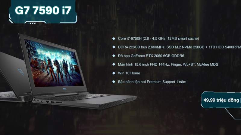 Dell tung dòng laptop gaming G-series 2019 gây ấn tượng người dùng
