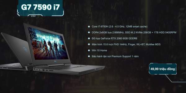 Dell tung dòng laptop gaming G-series 2019 gây ấn tượng người dùng