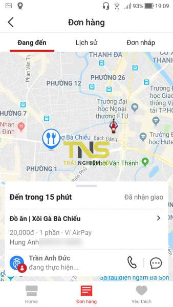 Cách đặt món trên Now.vn từ ứng dụng Shopee