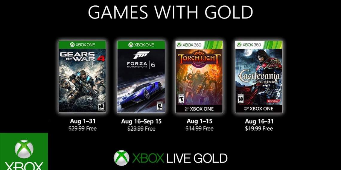 Games with Gold tháng 8/2019