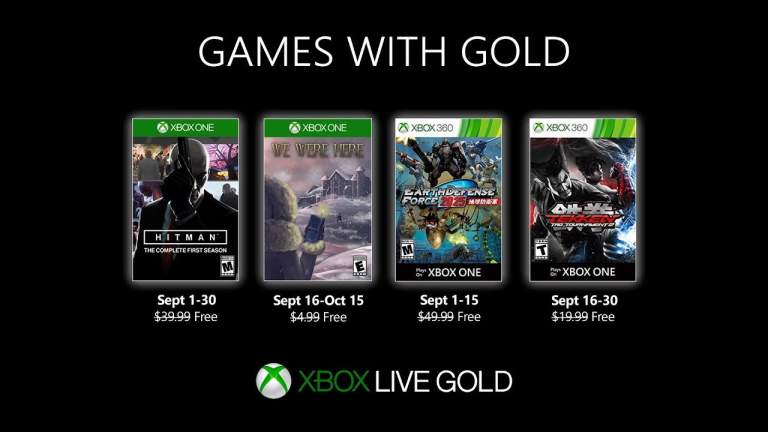Games with Gold tháng 9/2019: Hitman: The Complete First Season, We were here và…
