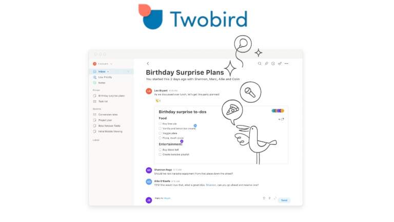Twobird: Quản lý thư Gmail đa nền tảng miễn phí