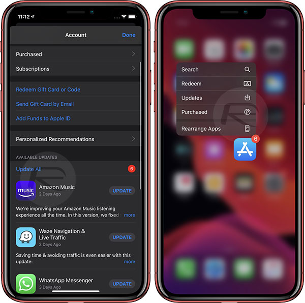 Mục Cập nhật ứng dụng (Update) trong iOS 13 nằm ở đâu?
