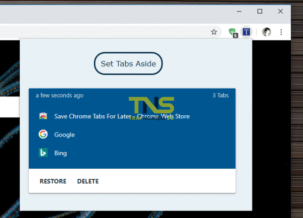 Lưu mọi tab trên Chrome cực nhanh với Save Chrome Tabs For Later