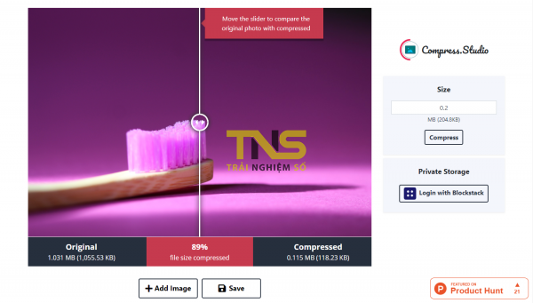 Compress Studio: Nén ảnh theo kích thước bạn muốn