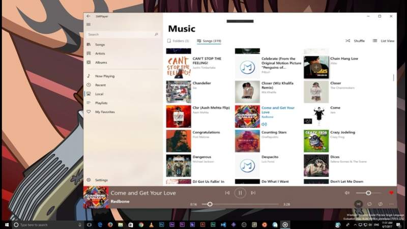SMPlayer: Trình phát nhạc đẹp như Groove music cho Windows 10