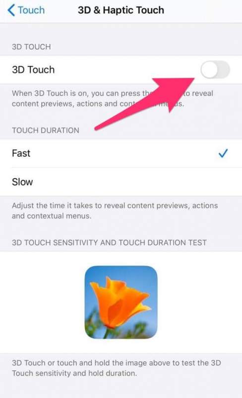 Cách tắt 3D Touch trên iOS 13 của iPhone 6s đến iPhone Xs
