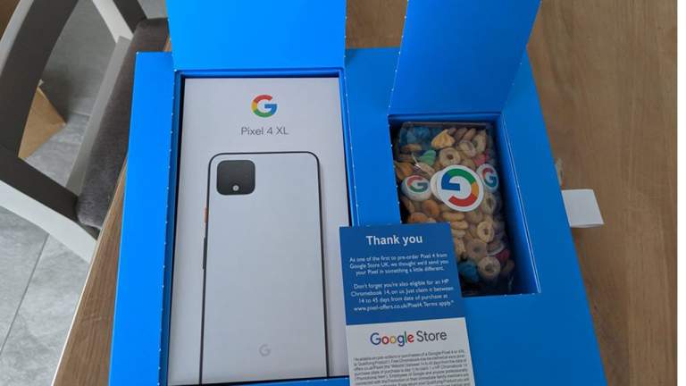 Google tặng kèm ngũ cốc khi giao Pixel 4