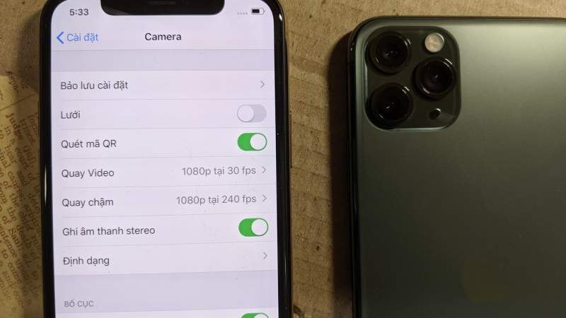 Cách quay video 4K bằng camera trước iPhone 11
